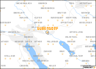 Dübendorf map